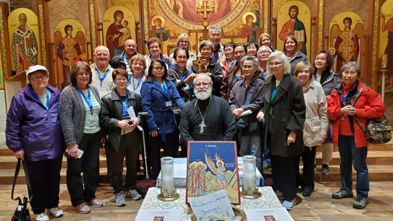 Visitors from Totally Yours Pilgrimages at the Shrine